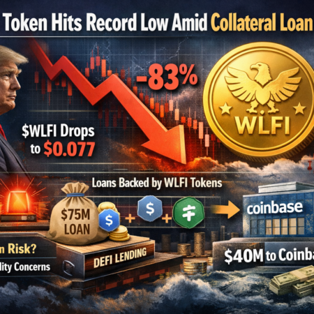 WLFI Token Slides to Record Low as Token-Backed Borrowing Strategy Sparks DeFi Risk Debate