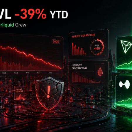 DeFi TVL Drops 39% in 2025 as Tron and Hyperliquid Defy Market Downturn