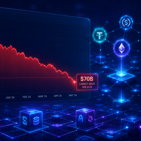 DeFi TVL Falls to $70 Billion, Reaching Its Lowest Level Since February 2024